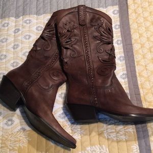 Matisse leather cutout cowboy boots